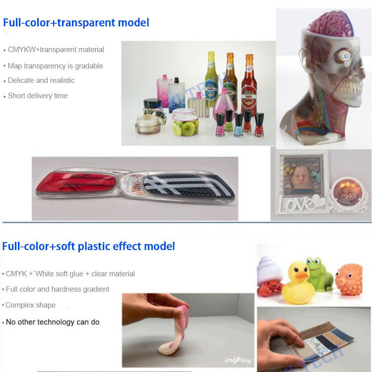 Material de resina Impresión 3D a todo color Polijet para archivos STL de prototipos médicos