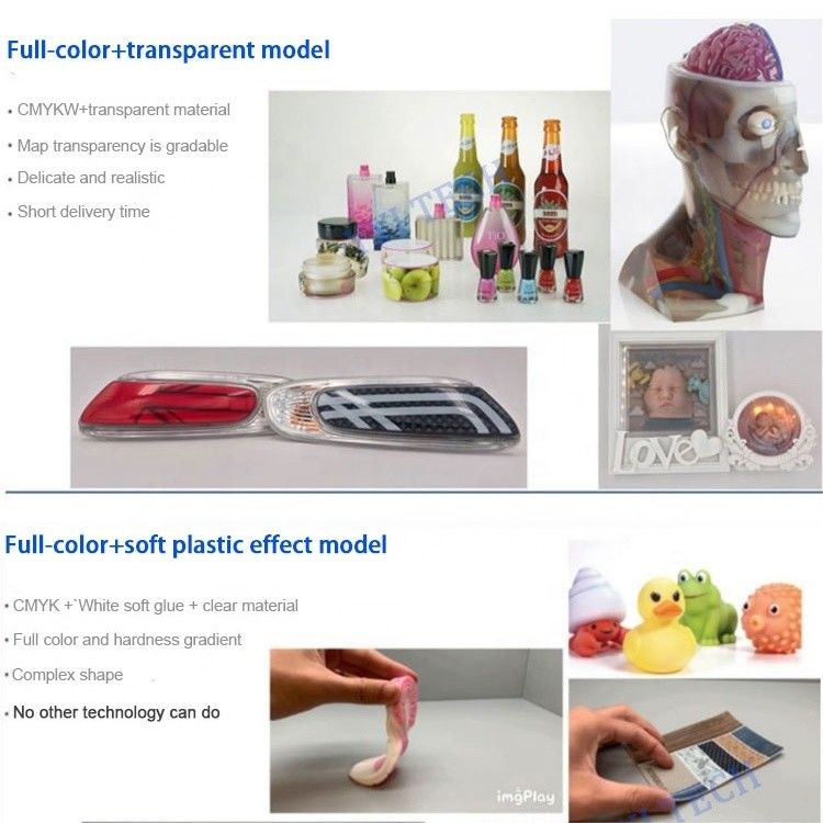 Servicio de impresión 3D a color completo STL personalizado | Impresión de resina multicolor | Soluciones ecológicas