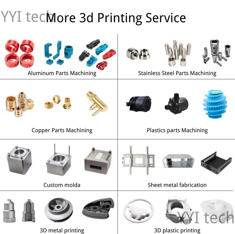MJF CNC piezas de aluminio micro mecanizado para alta precisión de impresión 3d de metal servicio