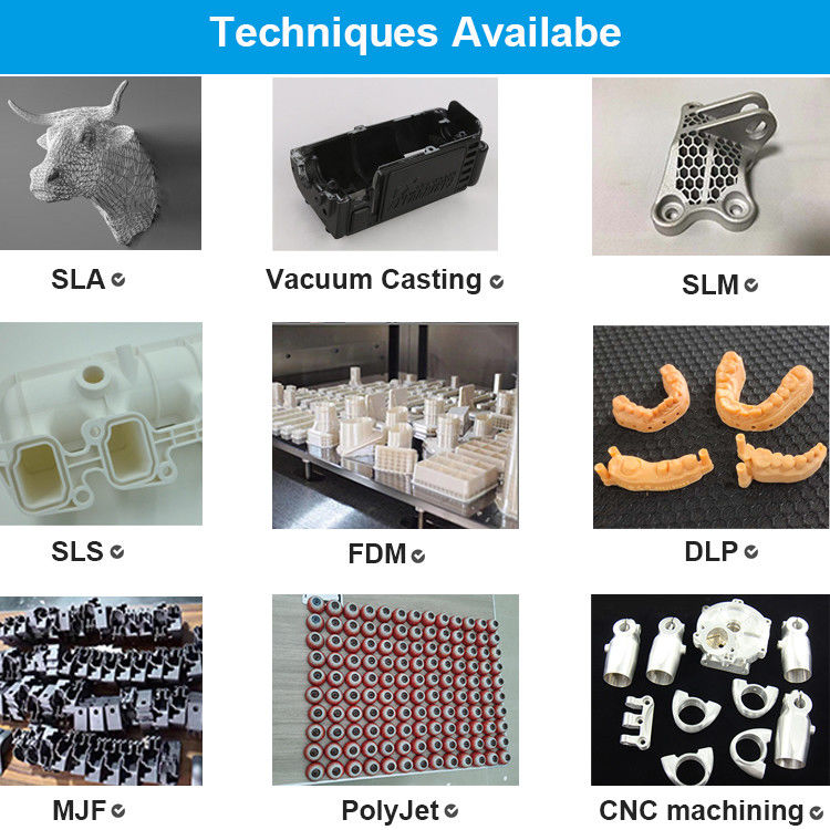 Servicio de impresión 3D MJF PC Plastic | Alta precisión con tolerancia de 0.05mm–0.1mm